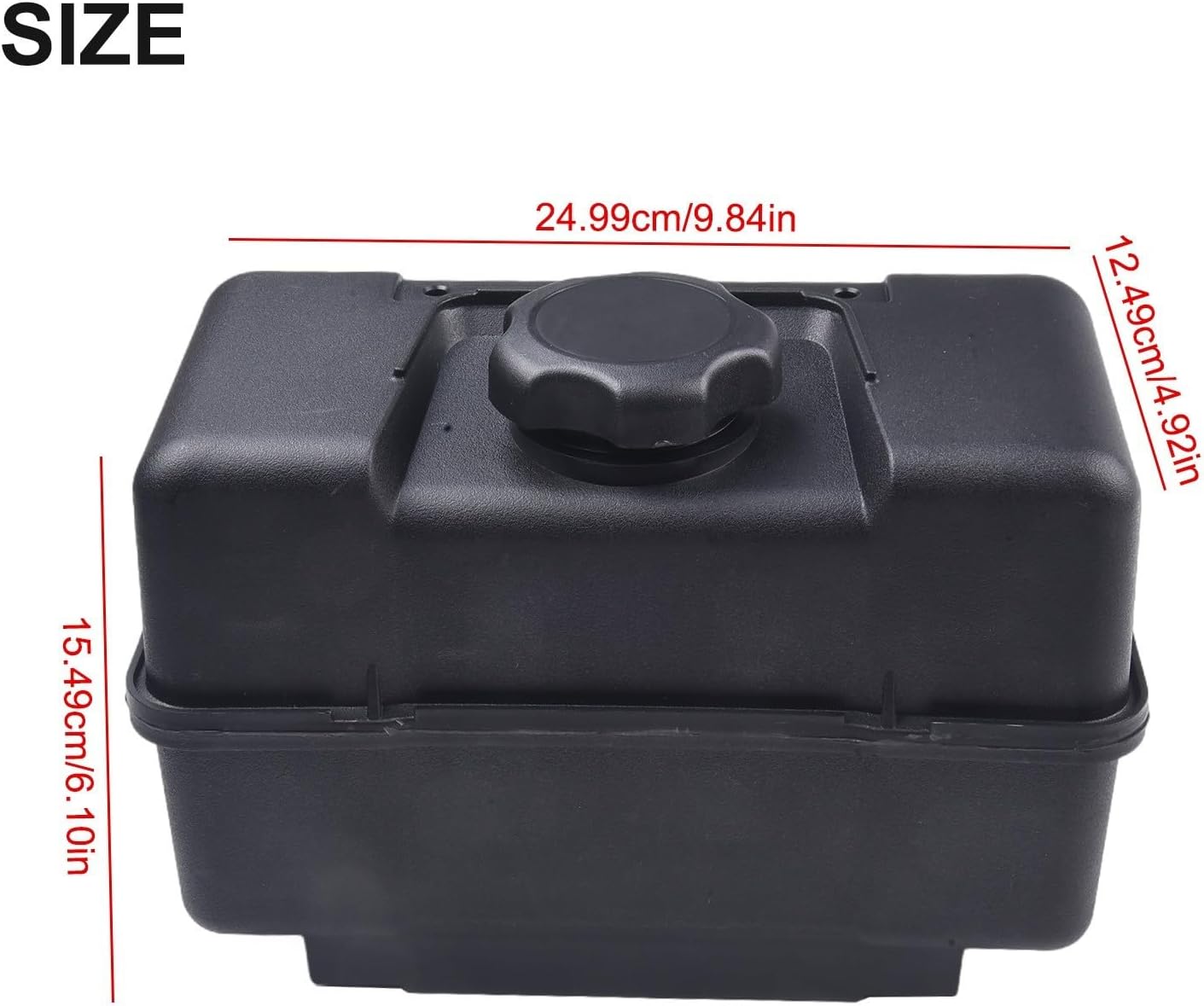 Réservoir de carburant avec vanne d'arrêt pour 691993 compatible avec déchiqueteuse, souffleuse à neige, motoculteur, facile à utiliser